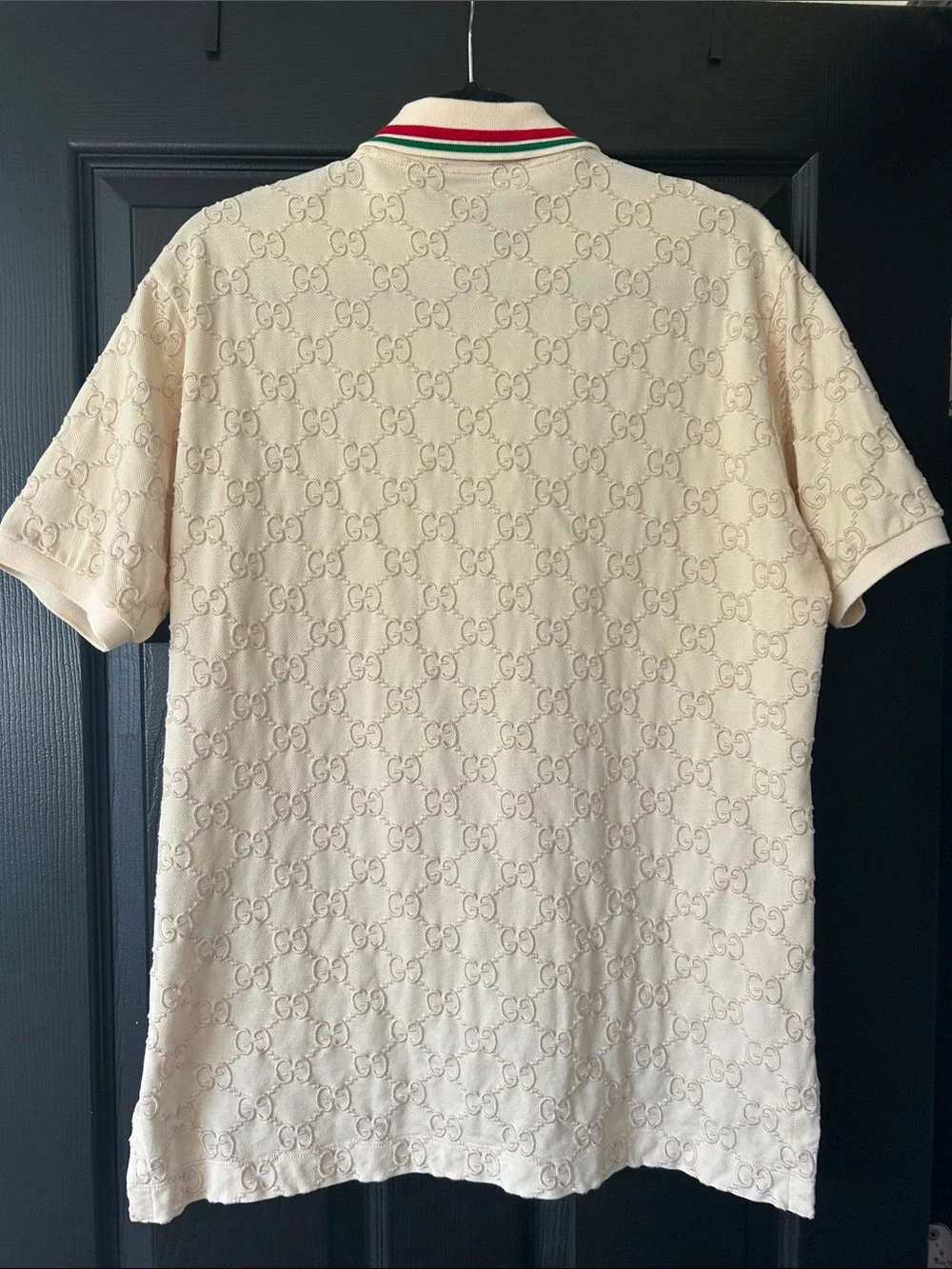 🖤Gucci GG cotton piquet polo shirt